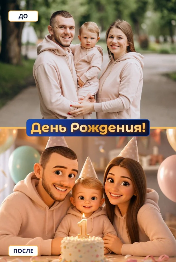 Персональный мультфильм в подарок по фото - миниатюра 3