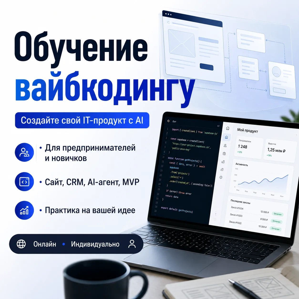 Создам MVP сайта или веб-сервиса под бизнес-идею