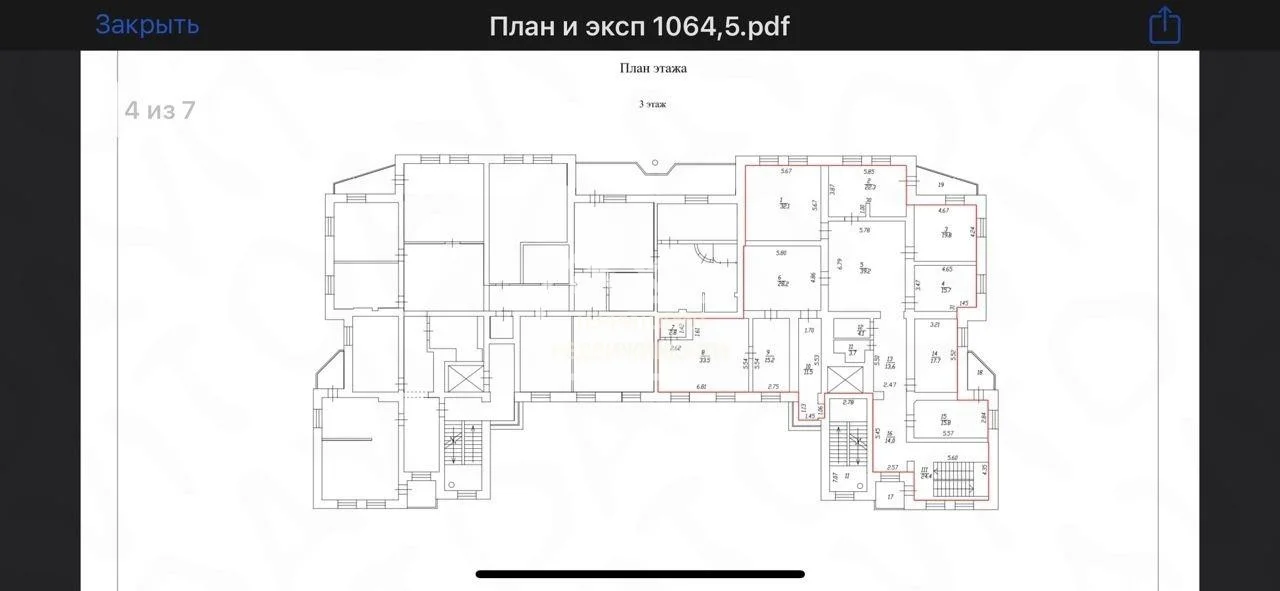 Офисное помещение 507 м² ул.Володарского 26 - миниатюра 4