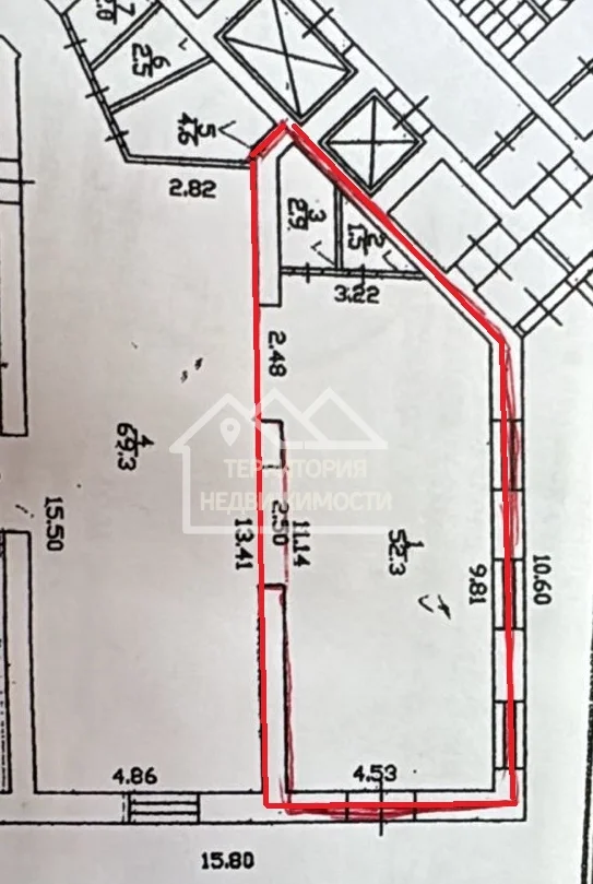 Торговое помещение, 57 м² Первомайская 60к1 - миниатюра 5