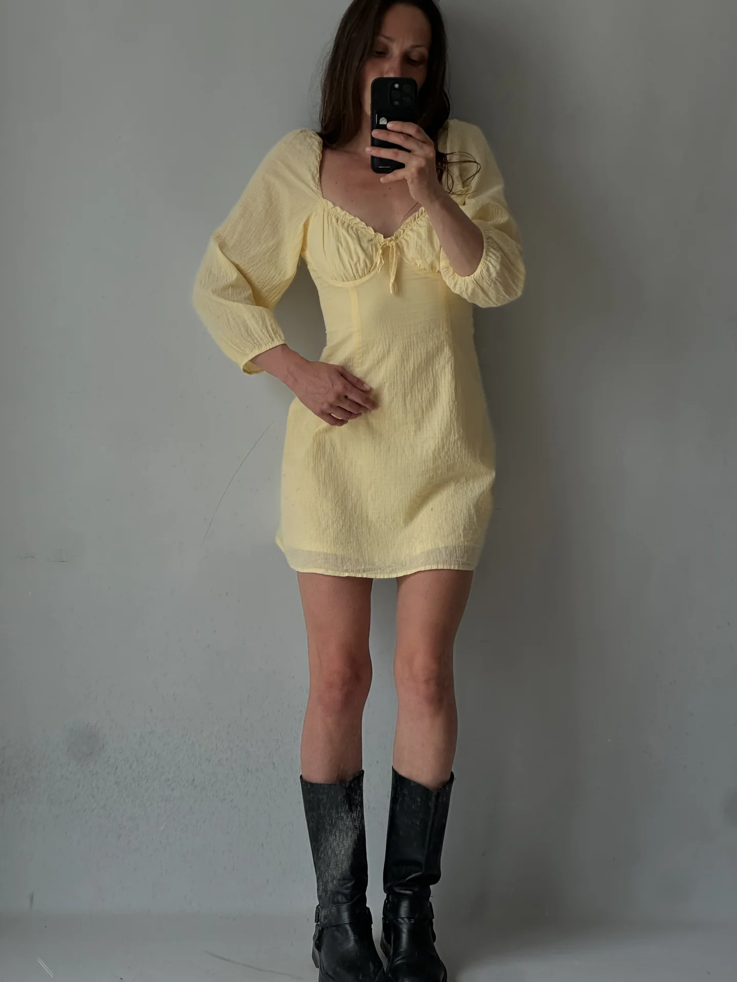 H&M Летнее платье мини хлопковое cottegecore - миниатюра 4