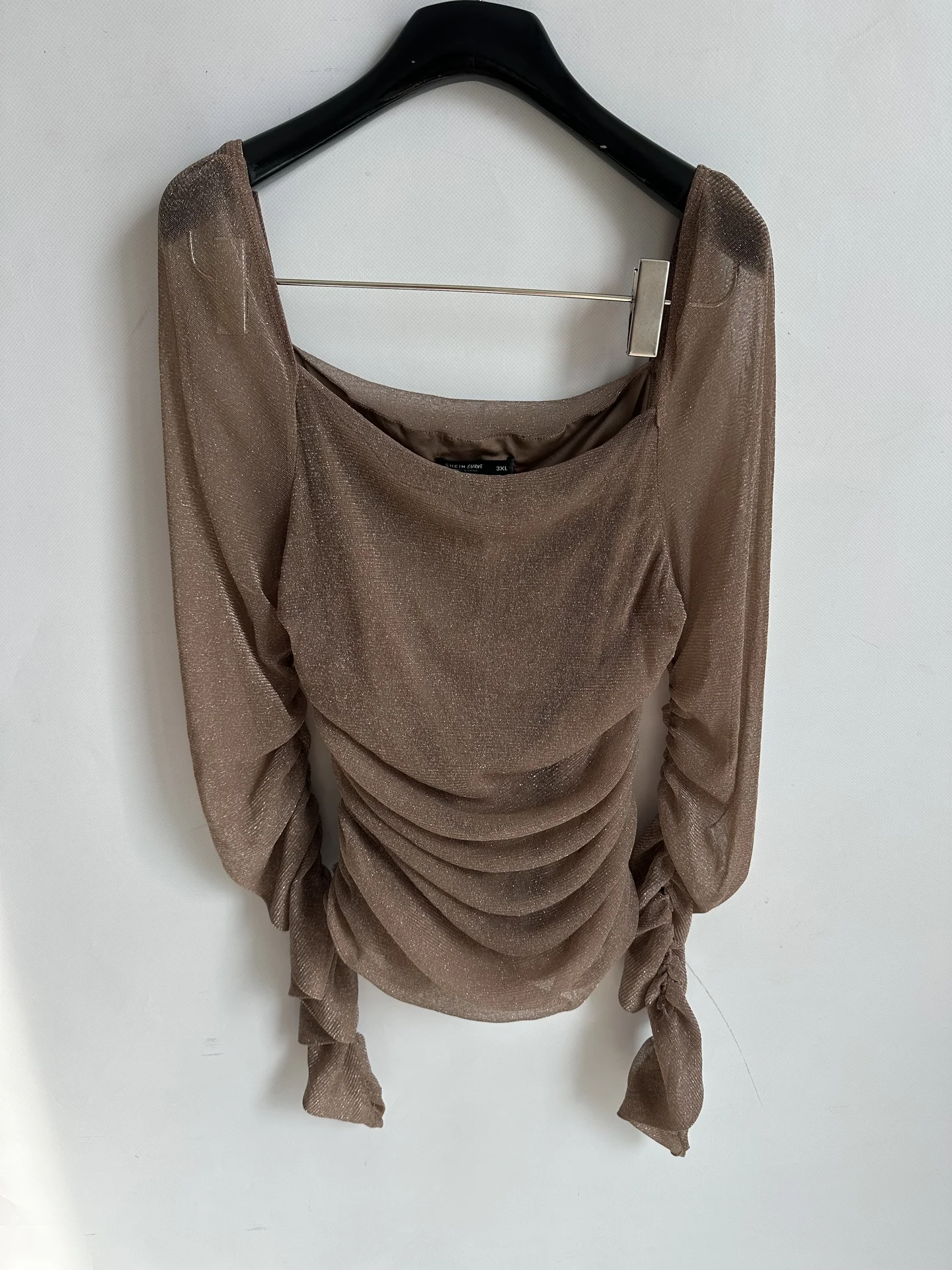 SHEIN curve 3XL блуза женская лонгслив большого ра - изображение 1