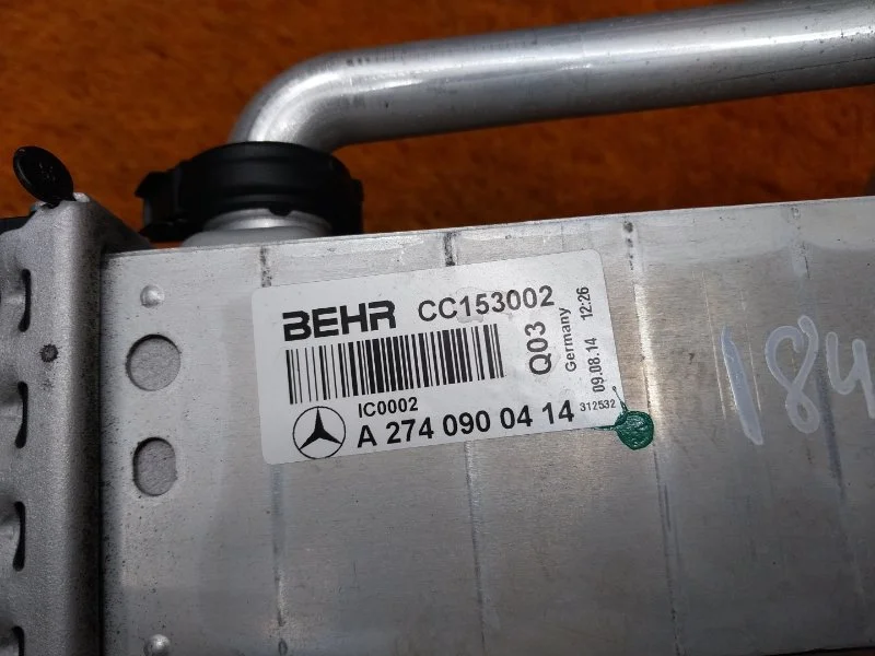 Интеркулер Mercedes-Benz C-Class W205 274.910 2014 - миниатюра 8