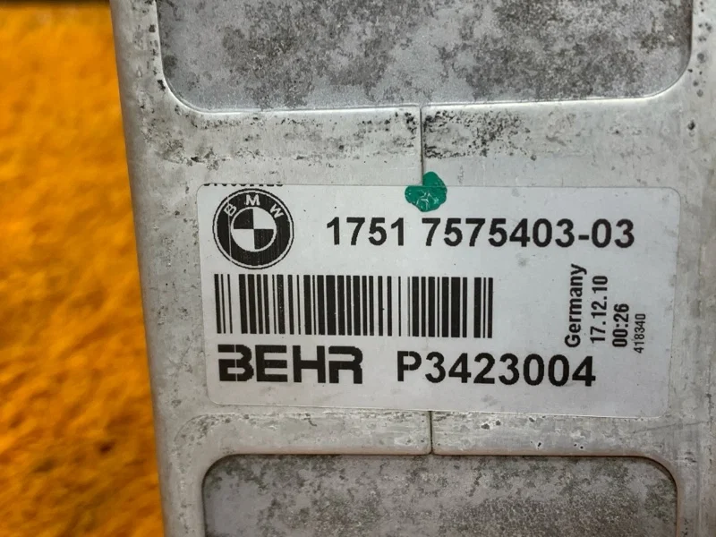 Интеркулер левый BMW X6 E72/E71 N63B44A 2011 - миниатюра 9