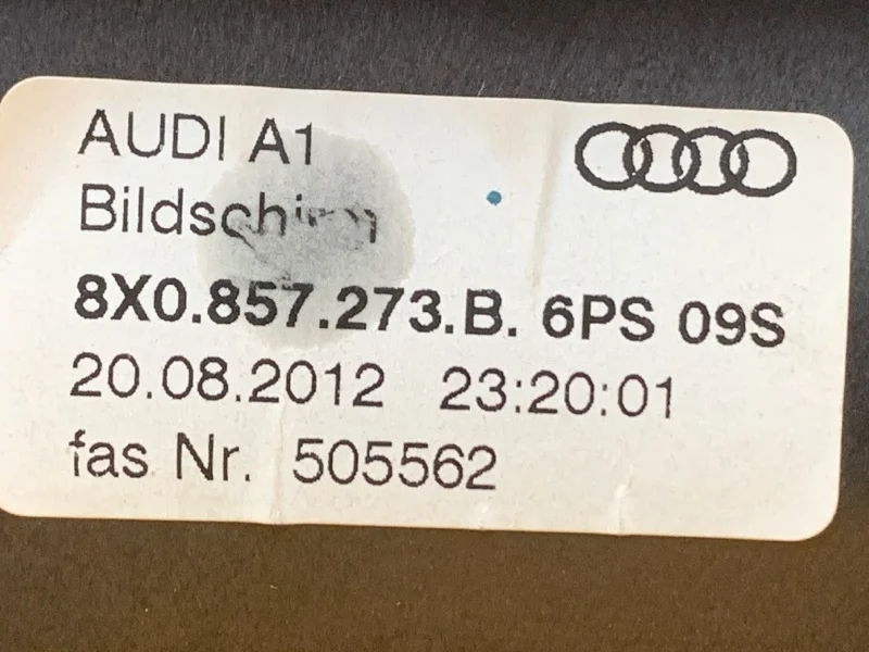 Монитор Audi A1 8X CAX 2011 - миниатюра 10