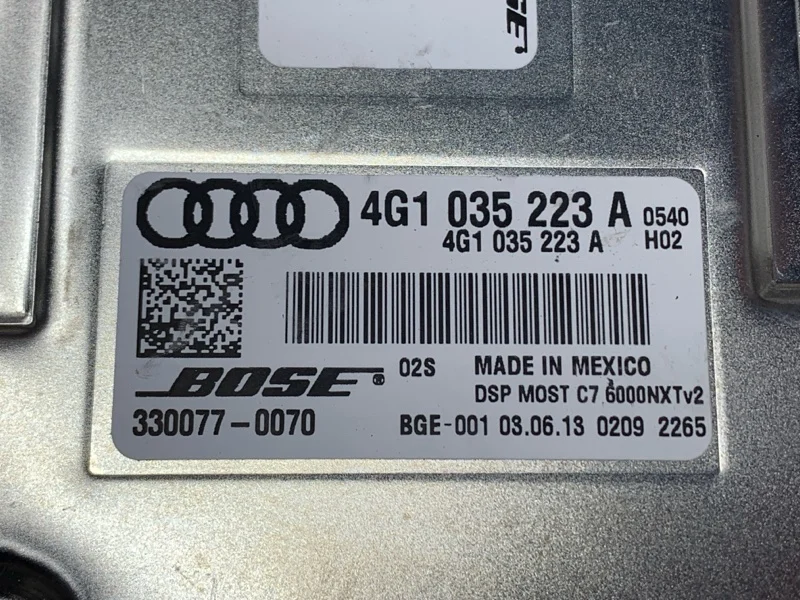Усилитель звука Audi A8 4H/D4 CEU 2013 - миниатюра 5