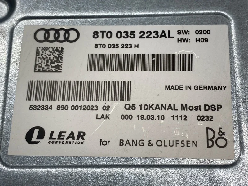 Усилитель звука Audi Q5 8R CAL 2010 - миниатюра 5