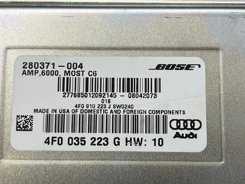 Усилитель звука Audi A6 C6/4F BDX 2008 - миниатюра 5
