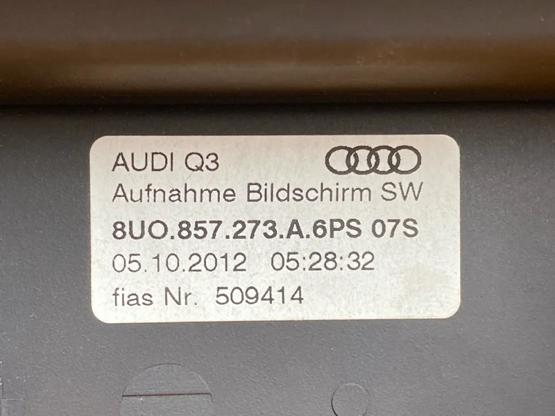 Монитор Audi Q3 8U CPS 2012 - миниатюра 9