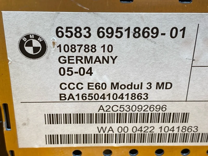 Магнитола BMW 5-Series E60 M54B25 (256S5) 2004 - миниатюра 7