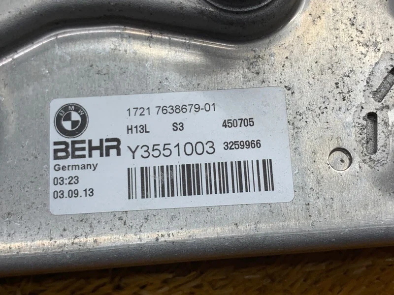 Теплообменник BMW 7-Series F01 N55B30A 2013 - миниатюра 6