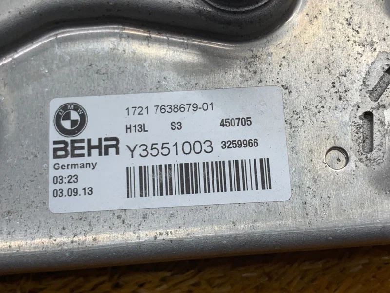 Теплообменник BMW 7-Series F01 N55B30A 2013 - миниатюра 6
