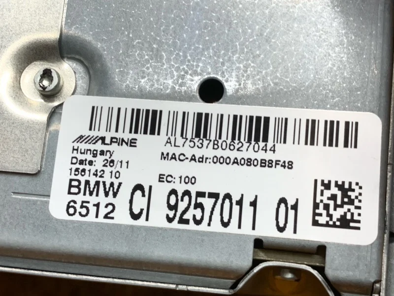 Магнитола BMW 5-Series F10 N52B30A 2011 - миниатюра 7