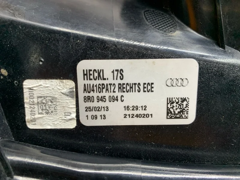 Фонарь задний правый Audi Q5 8R CTV 2013 - миниатюра 7