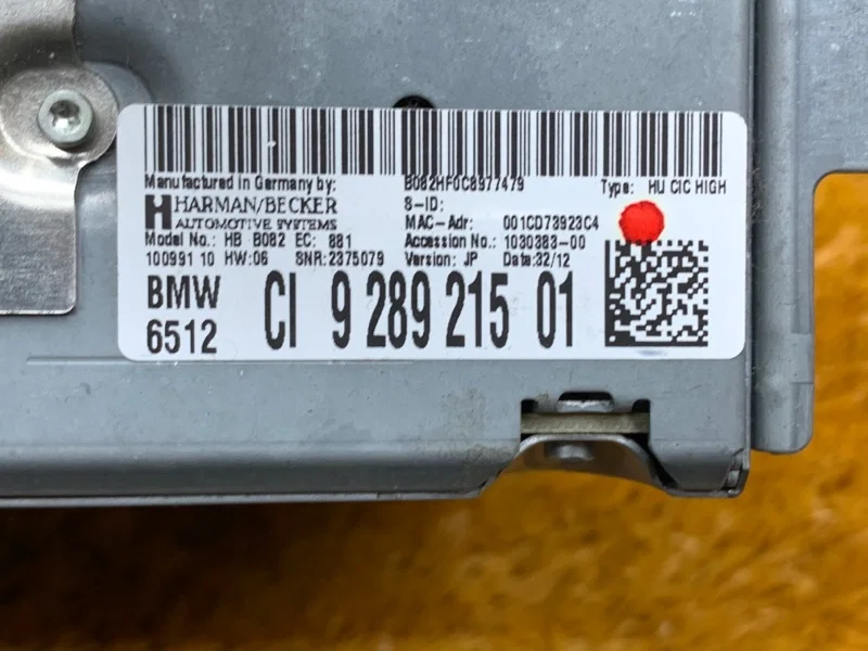 Магнитола BMW 3-Series F30 N20B20B 2012 - миниатюра 6