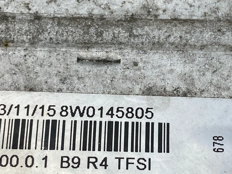 Интеркулер Audi A4 B9/8W CVK 2015 - миниатюра 9