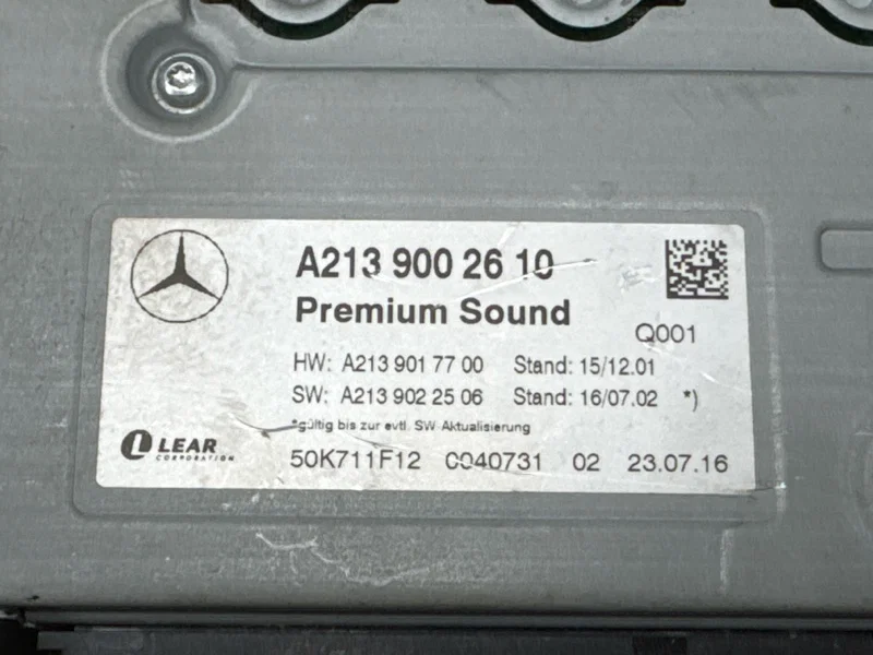 Усилитель звука Mercedes-Benz E-class W213 274.920 - миниатюра 7