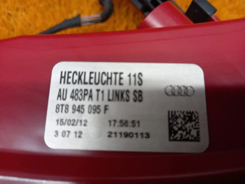 Фонарь задний левый Audi A5 8T CDN 2012 - миниатюра 7