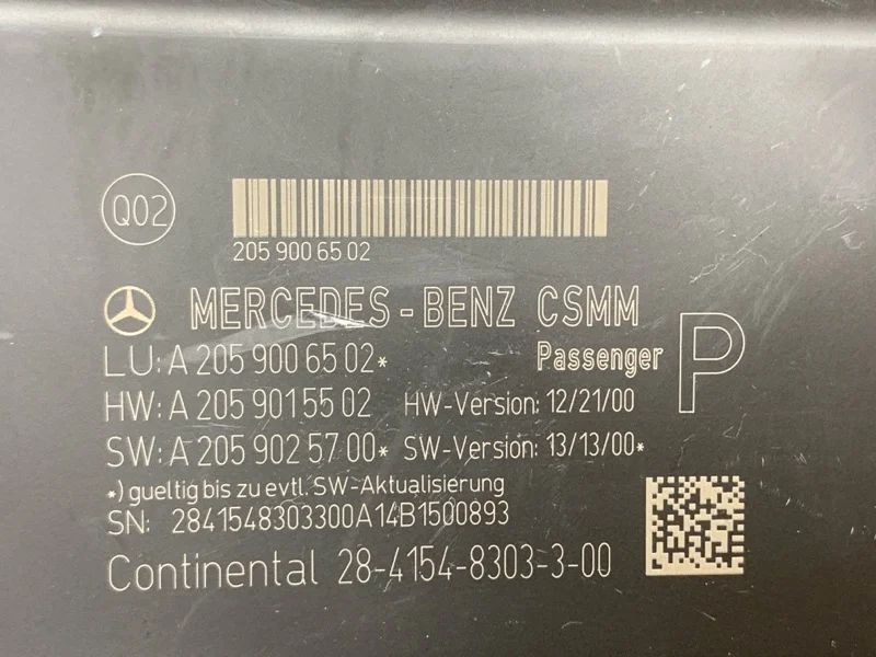 Блок управления сиденьем Mercedes-Benz C-Class - миниатюра 4