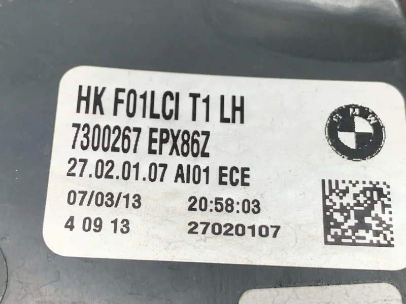 Фонарь задний левый BMW 7-Series F01 N55B30A 2012 - миниатюра 9