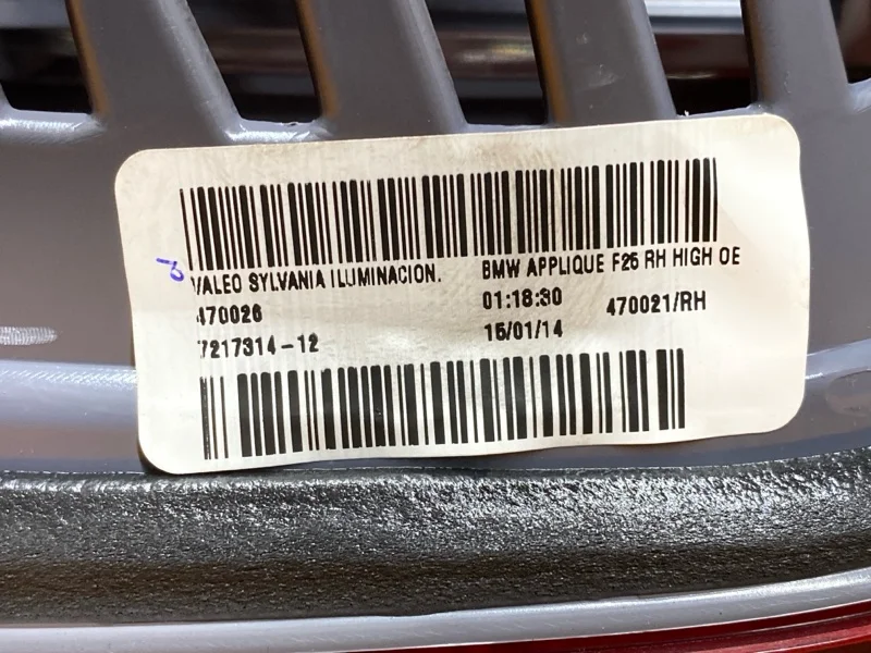 Фонарь крышки багажника правый BMW X3 F25 N47D20C - миниатюра 8