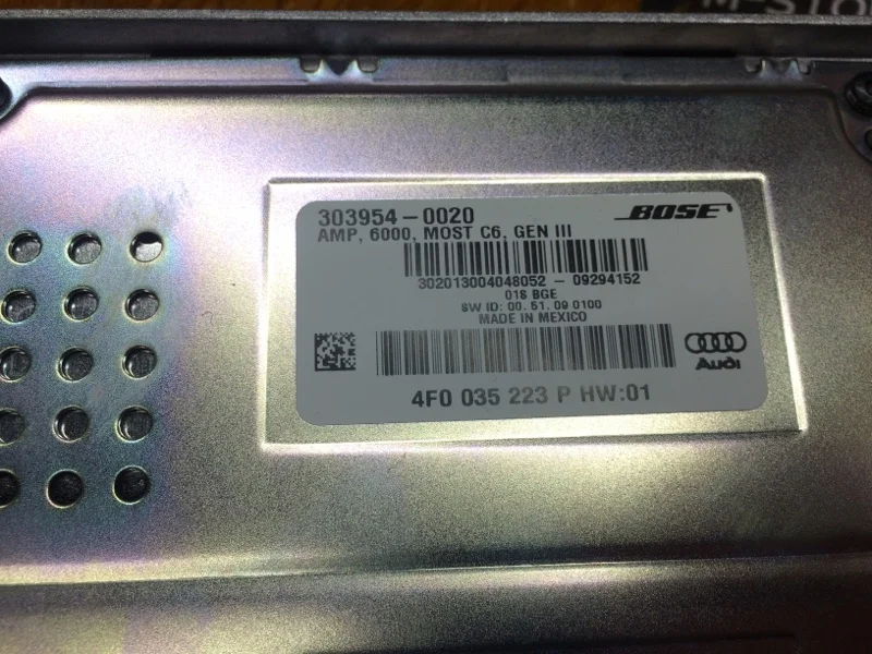 Усилитель звука Audi A6 C6/4F CCE 2010 - миниатюра 5