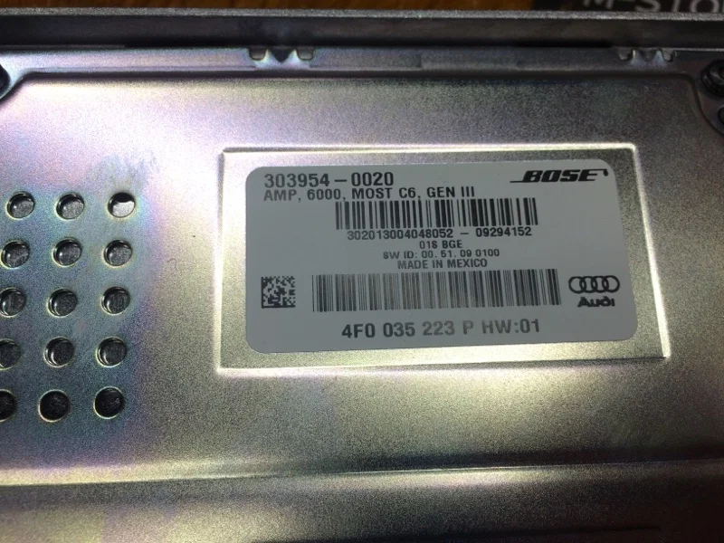 Усилитель звука Audi A6 C6/4F CCE 2010 - миниатюра 5