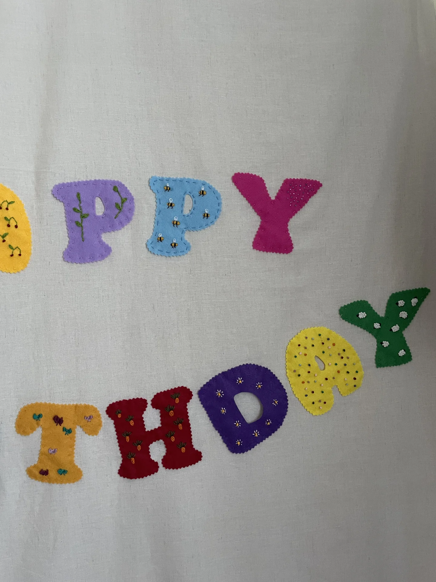 Тканевый баннер happy birthday - миниатюра 4