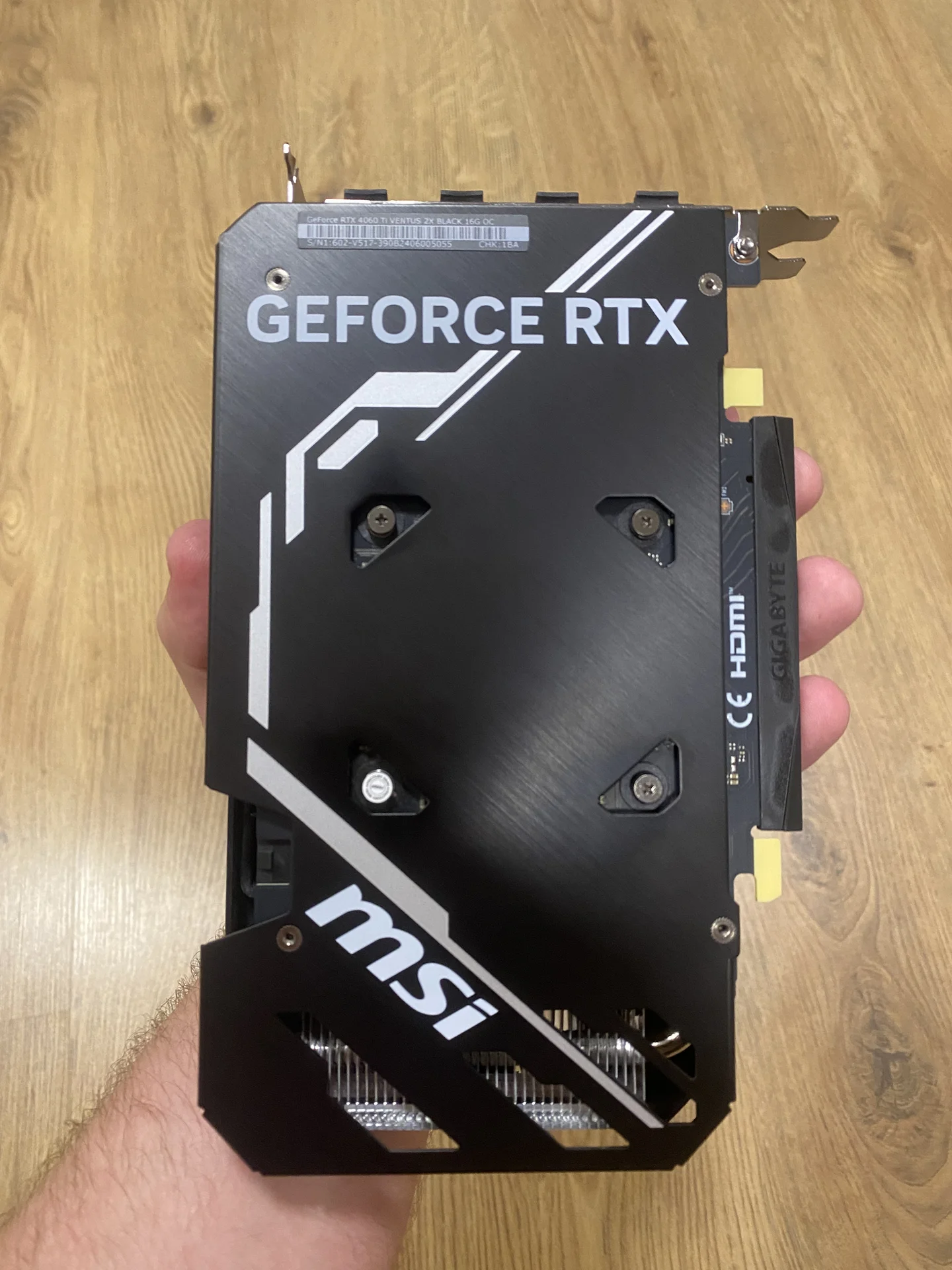 Видеокарта MSI RTX 4060TI 16Gb - миниатюра 4