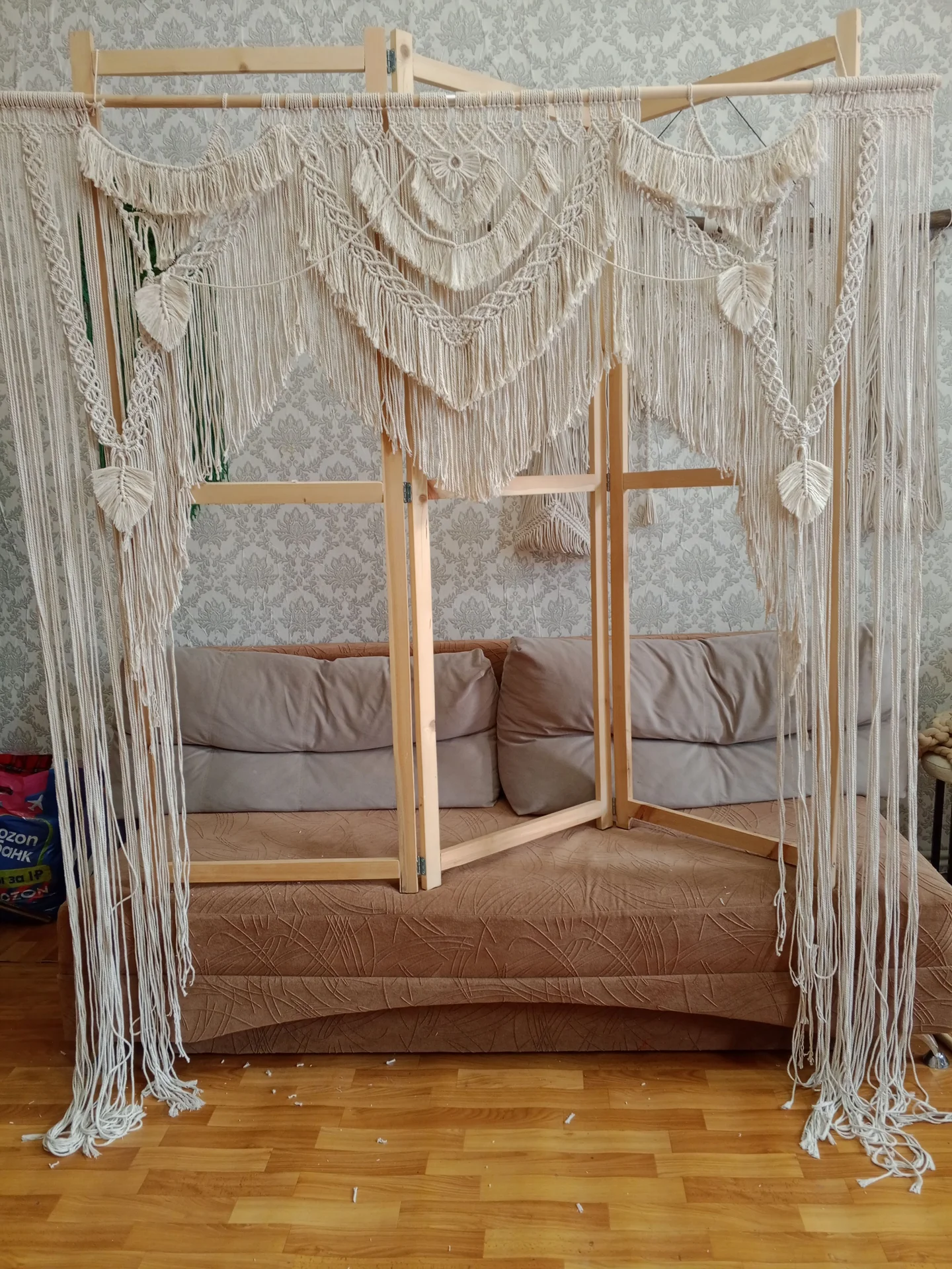 Штора макраме 1,8*2,4 - миниатюра 2