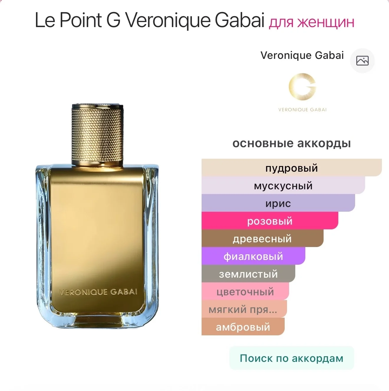 Le Point G Veronique Gabai парфюм - миниатюра 4