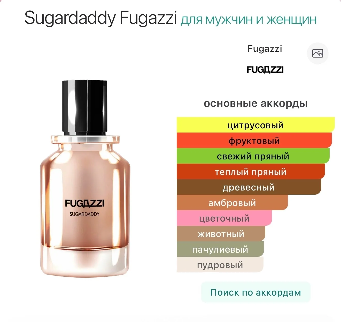 Sugardaddy Fugazzi нишевый парфюм - миниатюра 3