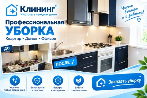 Клининг уборка квартиры дома