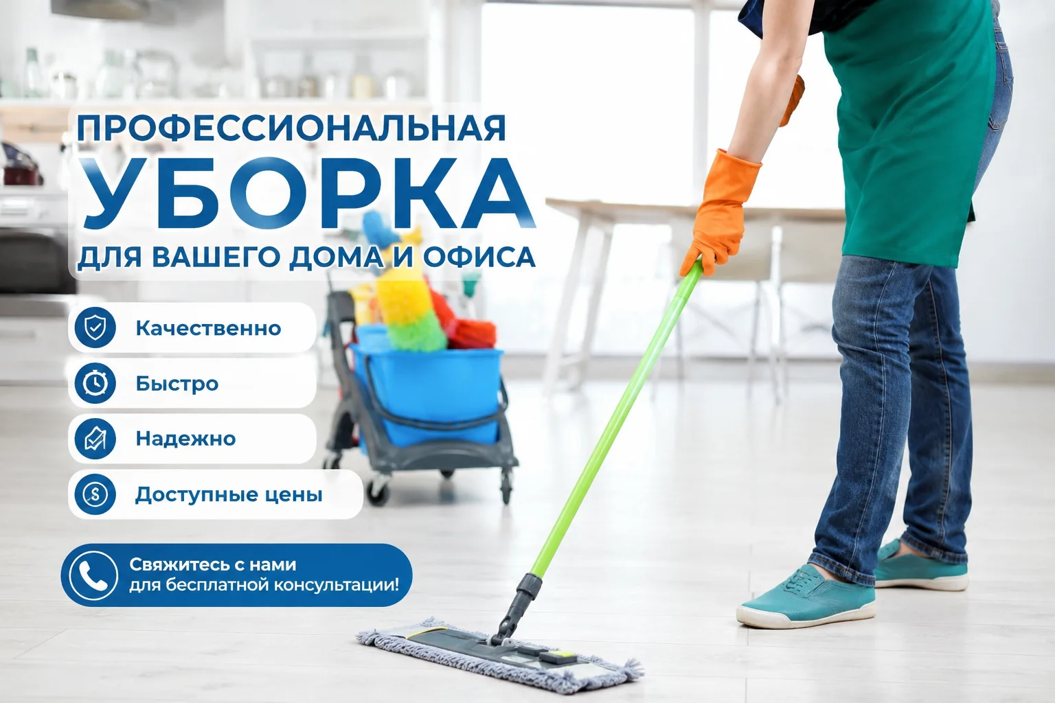 Клининг уборка квартиры дома - изображение 1