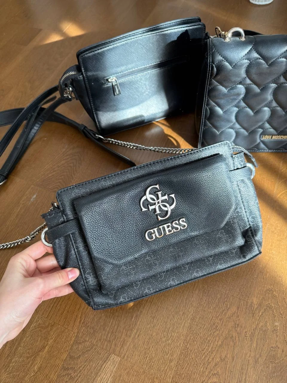 Сумка женская guess, love moschino, mascotte - миниатюра 2
