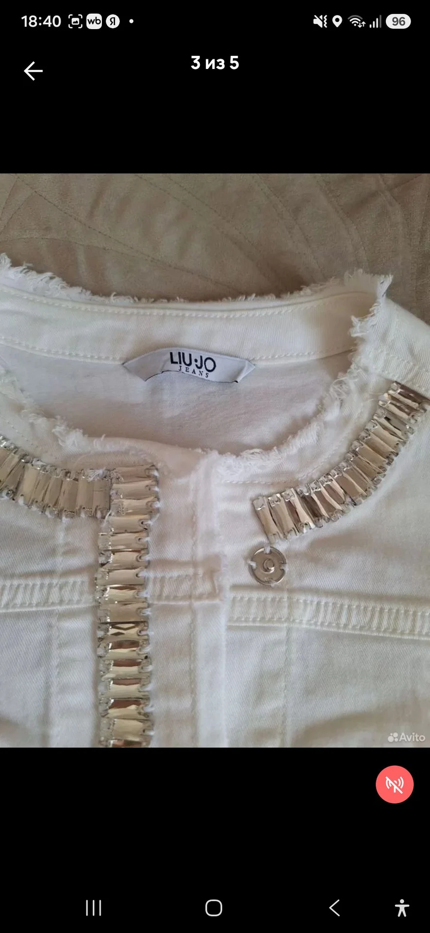 куртка джинсовая liu jo 44р - миниатюра 3