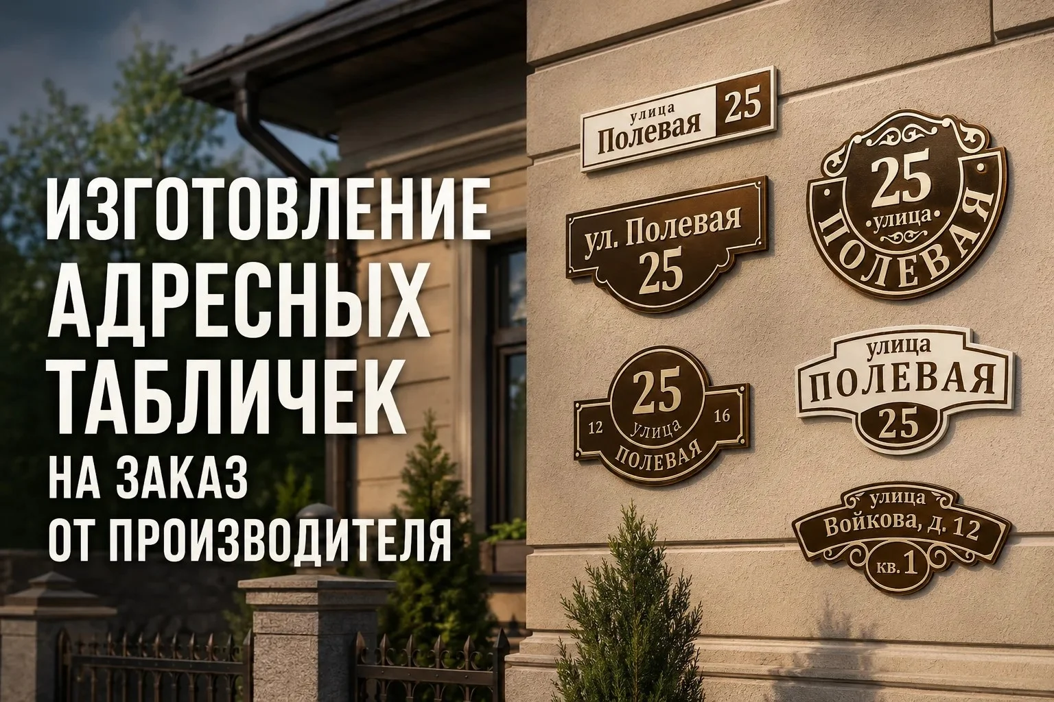 Изготовление адресных табличек - изображение 1