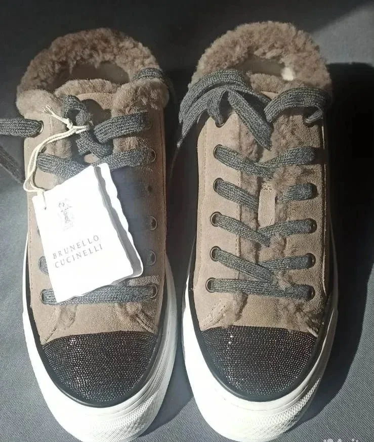 Кроссовки (кеды) зимние женские brunello cucinelli - изображение 1