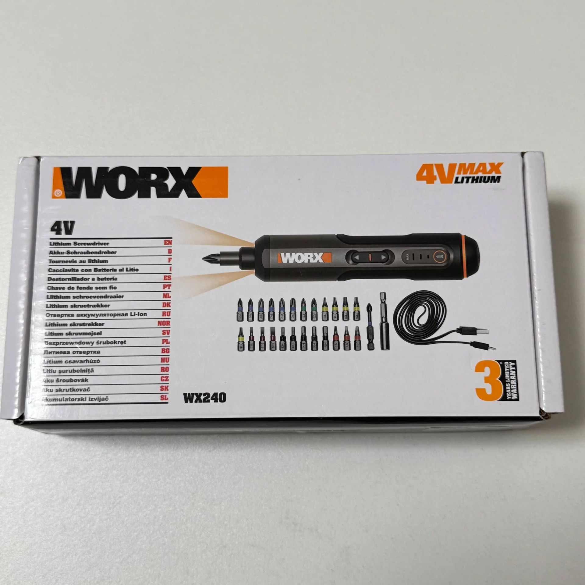 Отвертка аккумуляторная Worx WX240, 4В, 5Нм - изображение 1