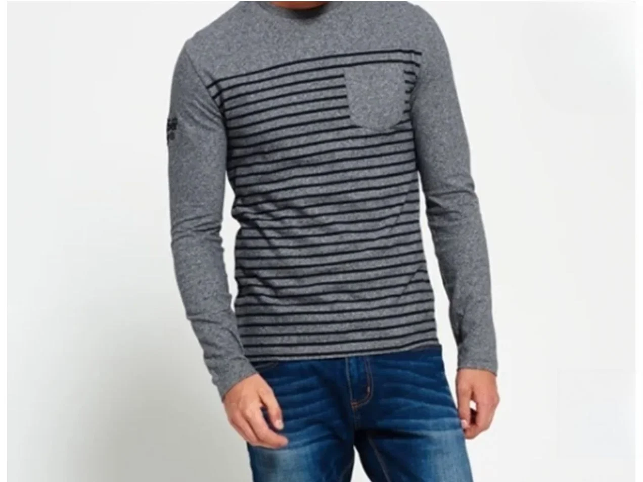 Vintage Superdry лонгслив в полосу