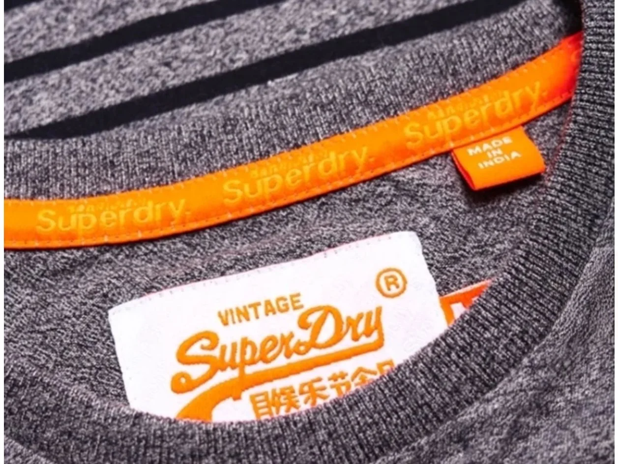 Vintage Superdry лонгслив в полосу - миниатюра 2