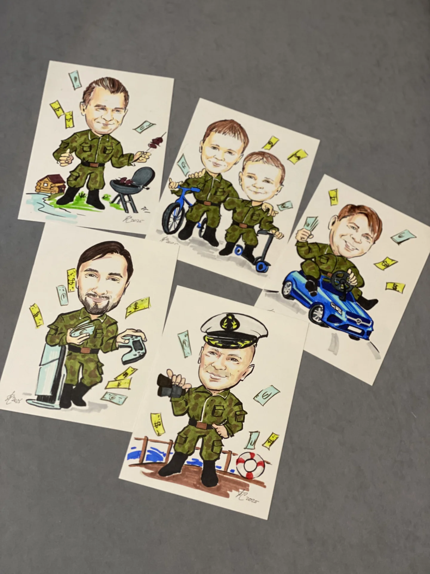 Шарж по фото маркерами - миниатюра 6