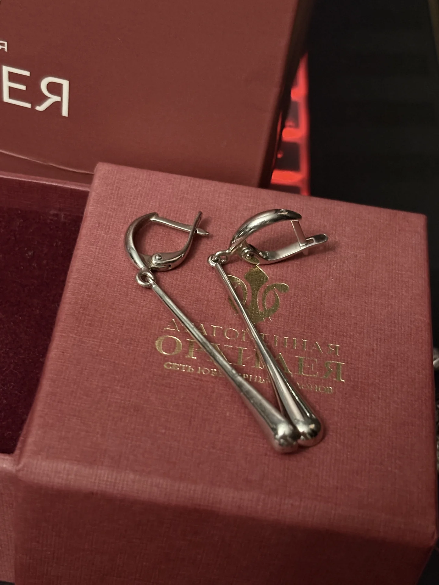 Серебряные серьги 925 пробы - изображение 1