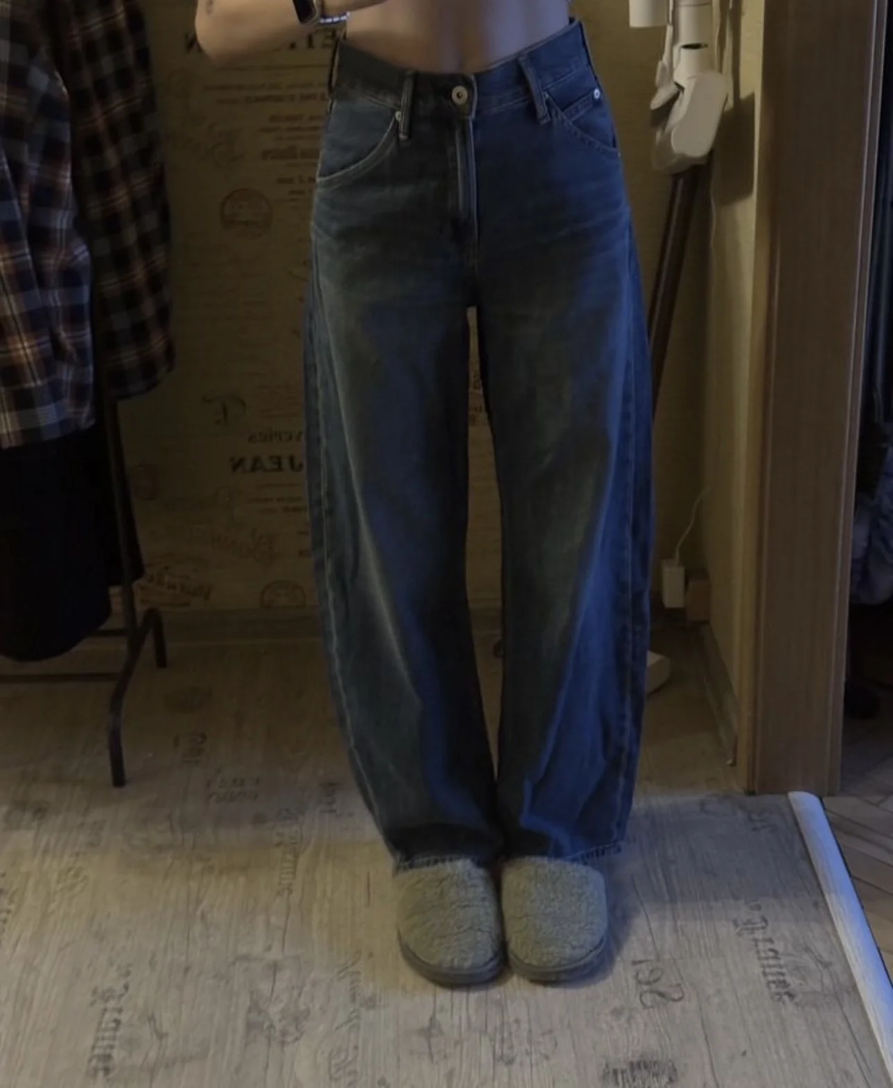 джинсы бэгги uniqlo новые - миниатюра 2