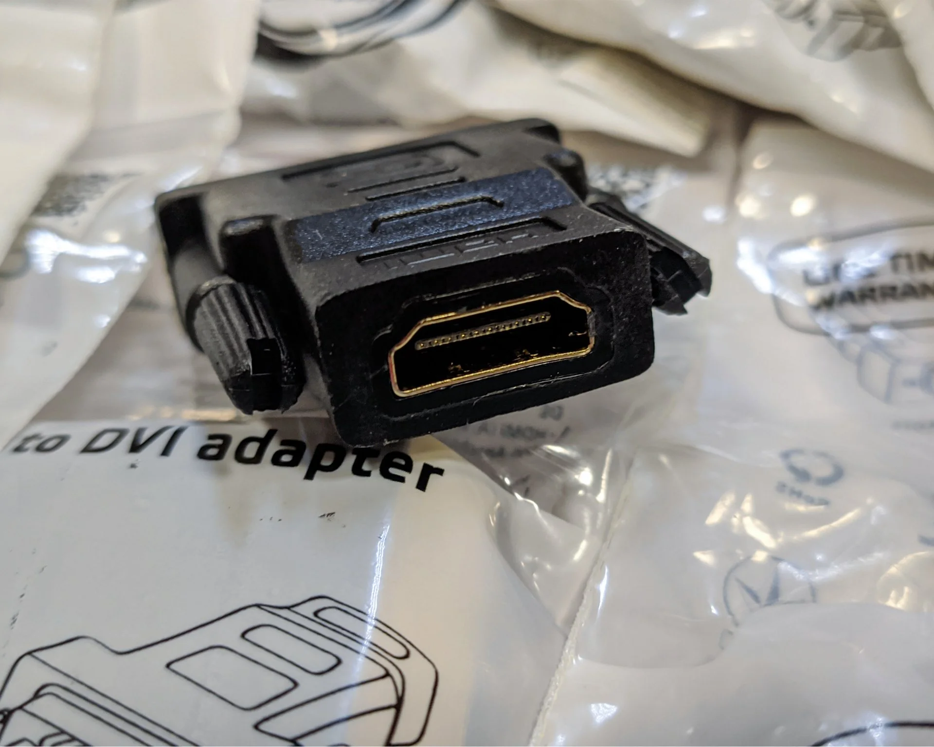 Переходник адаптер DVI-D (m) / HDMI (f) - миниатюра 4
