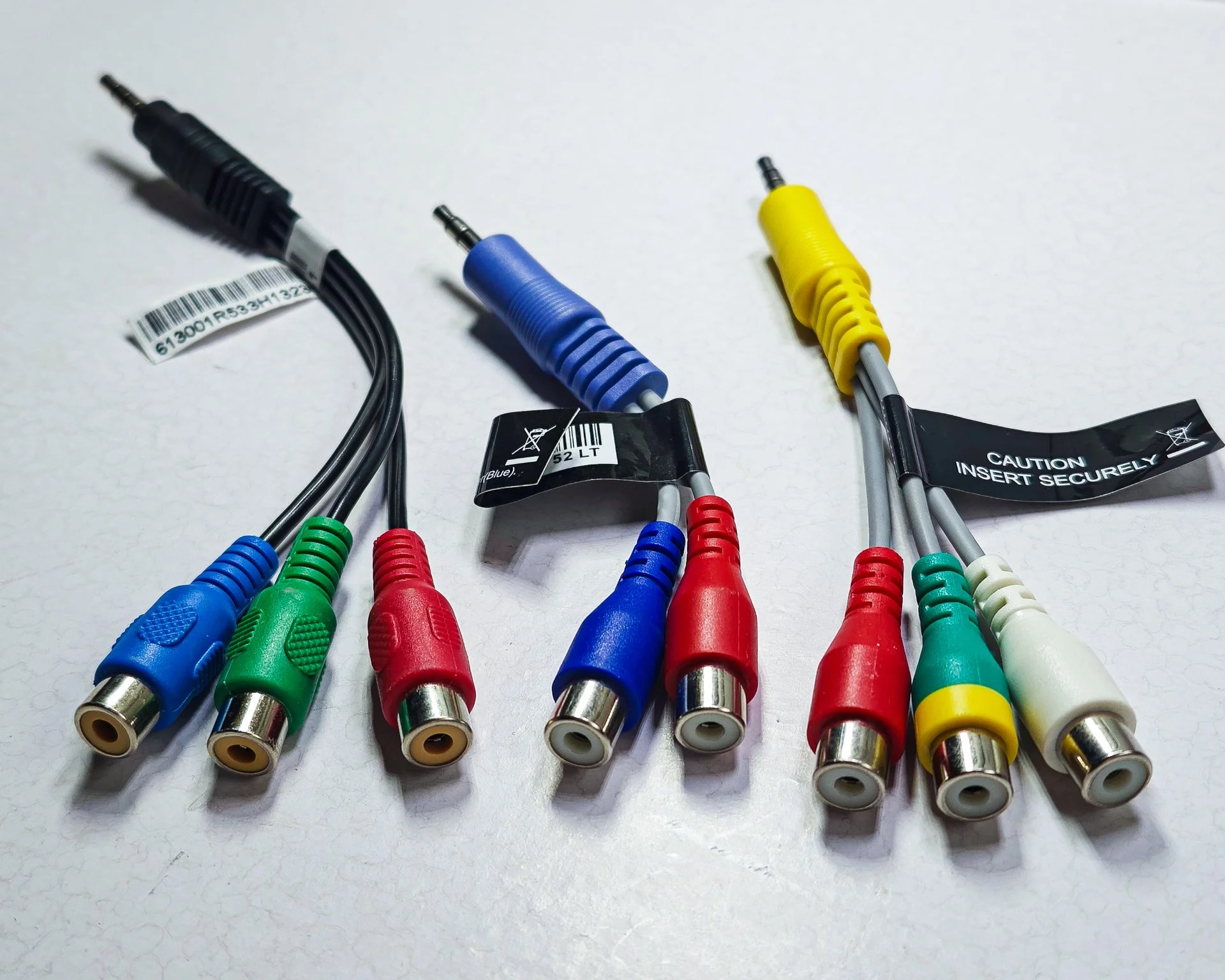 AV переходник Jack 3.5 на 3RCA кабель-адаптер - миниатюра 2