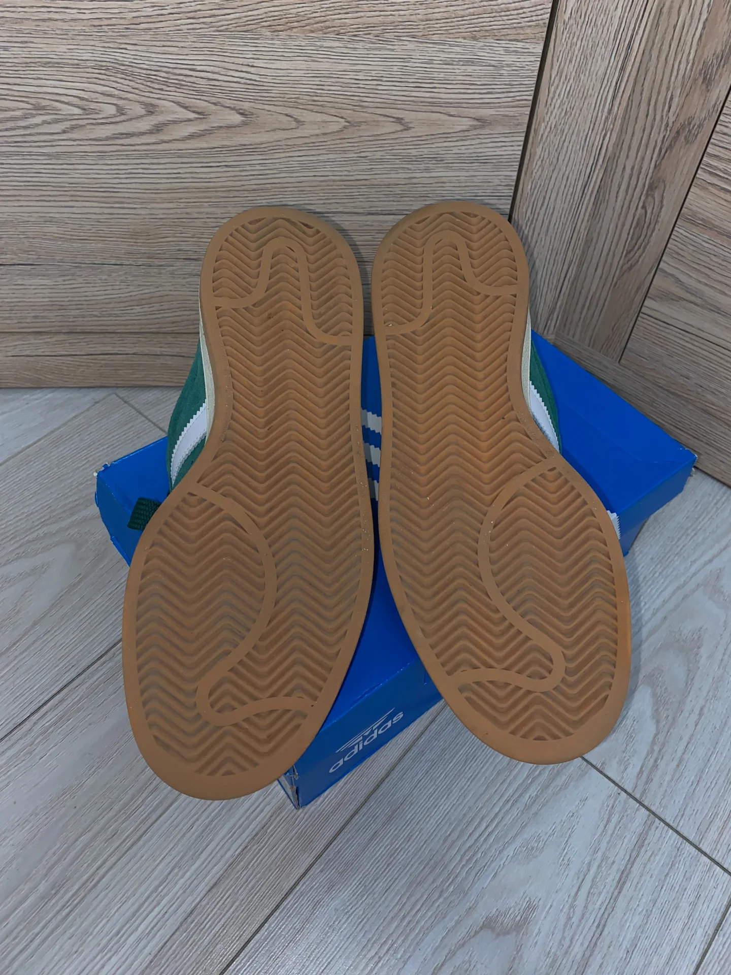 Подростковые кроссовки adidas campus зеленые 00s - миниатюра 2
