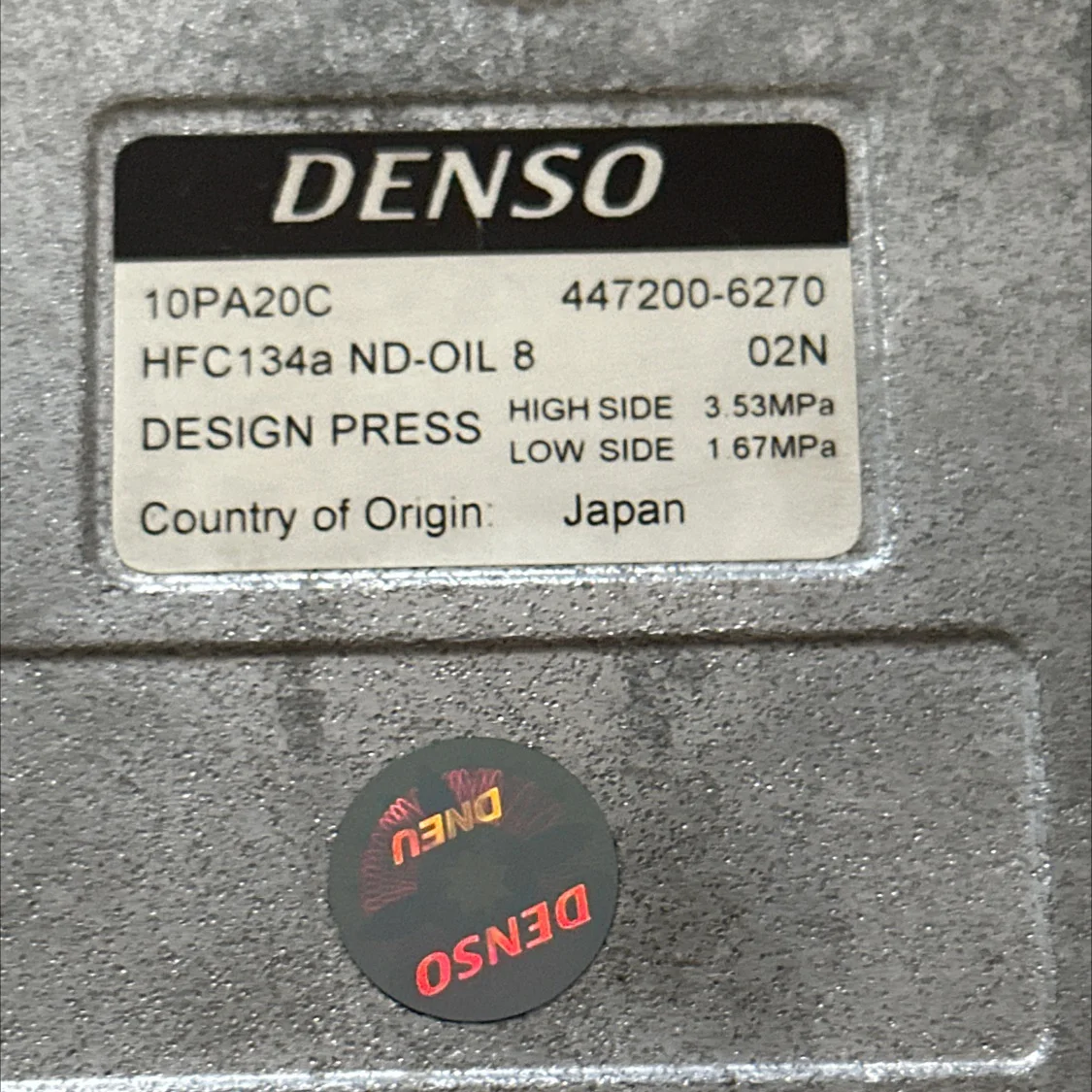Компрессор кондиционера Denso Mercedes W220,W140 - миниатюра 3