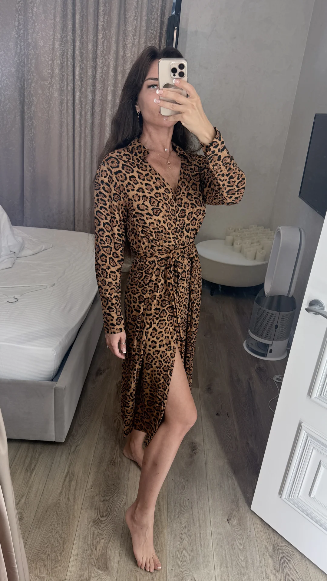 Платье H&M вискоза леопард сафари новое - изображение 1