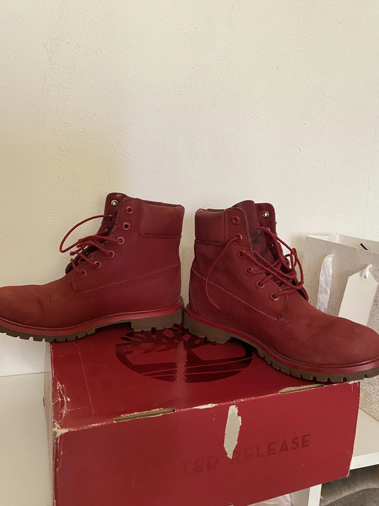 ботинки timberland 39 красные limited release - миниатюра 6